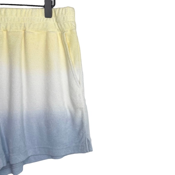 Rails Jane Terry Cloth Shorts Sky Blue Dip Dye - Picture 5 of 14